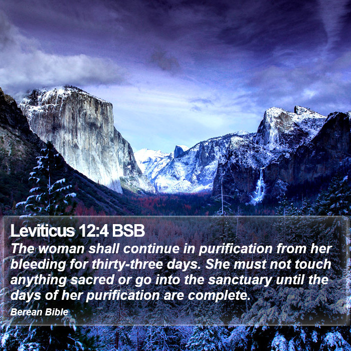 Leviticus 12:4 BSB Bible Study