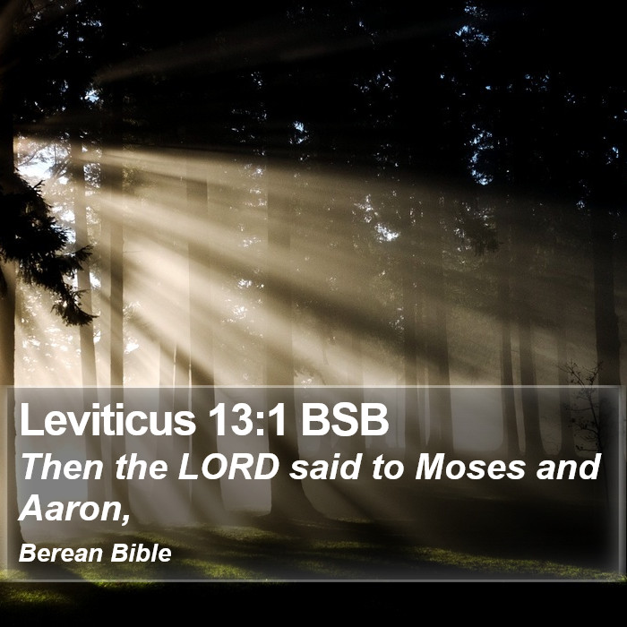 Leviticus 13:1 BSB Bible Study