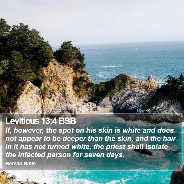 Leviticus 13:4 BSB Bible Study