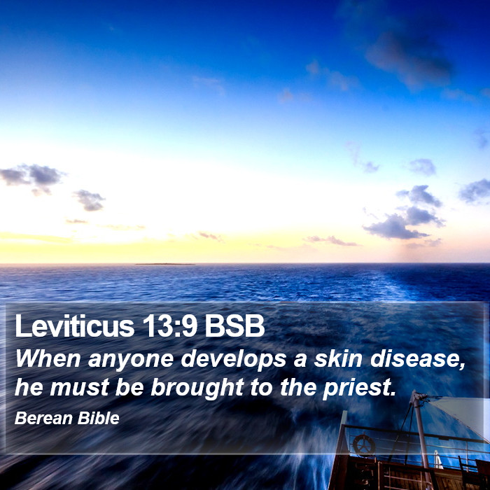 Leviticus 13:9 BSB Bible Study