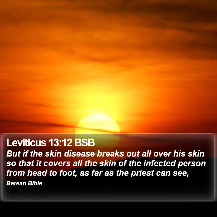 Leviticus 13:12 BSB Bible Study