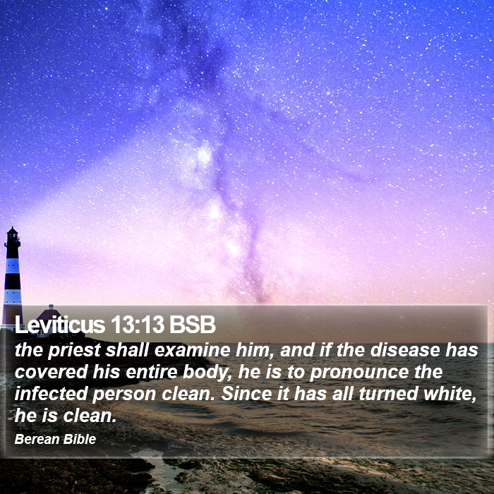 Leviticus 13:13 BSB Bible Study