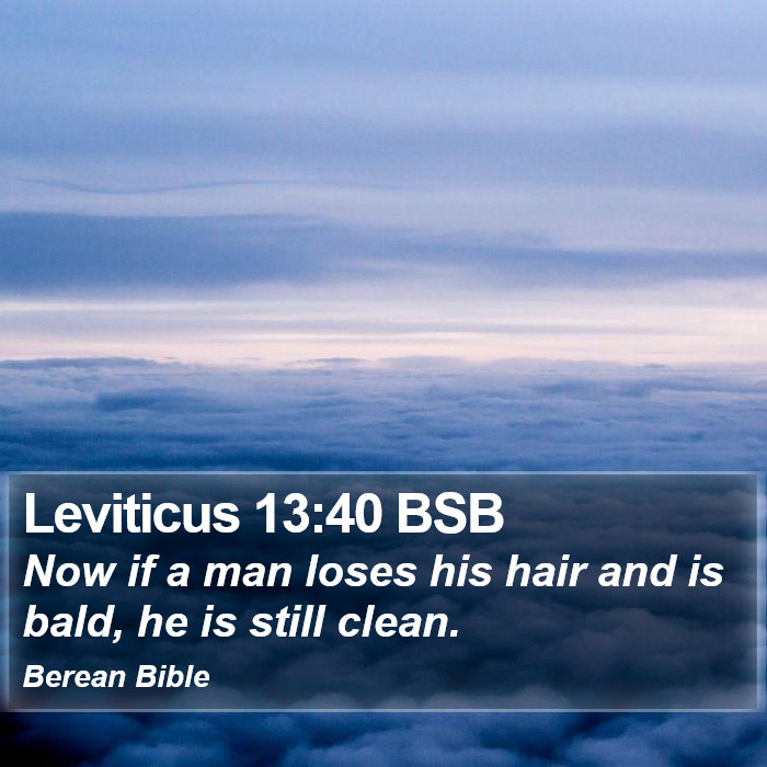 Leviticus 13:40 BSB Bible Study