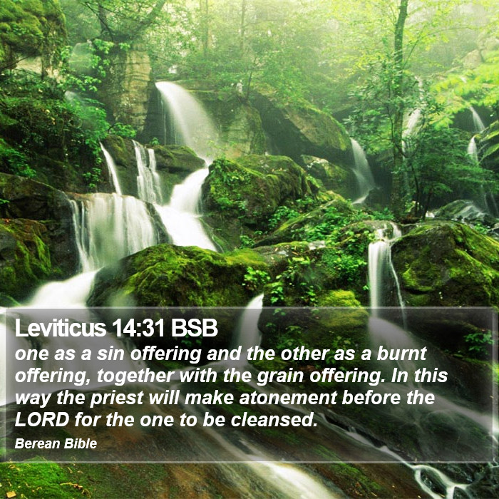 Leviticus 14:31 BSB Bible Study