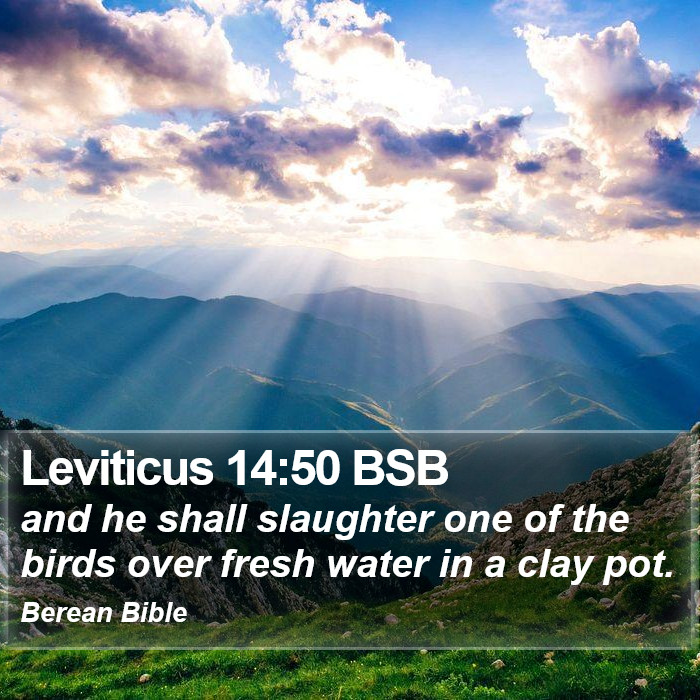 Leviticus 14:50 BSB Bible Study