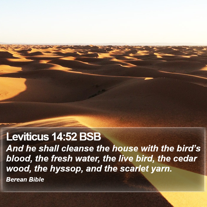 Leviticus 14:52 BSB Bible Study