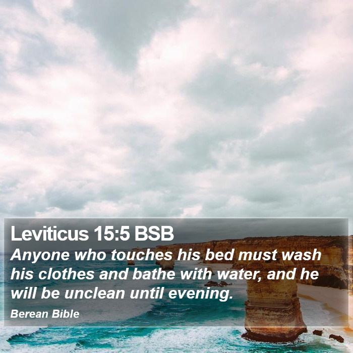 Leviticus 15:5 BSB Bible Study