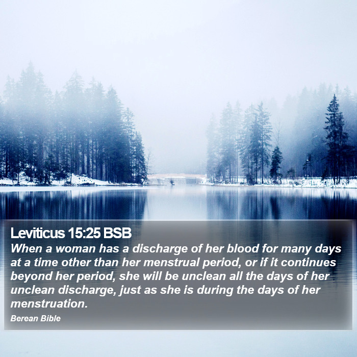 Leviticus 15:25 BSB Bible Study