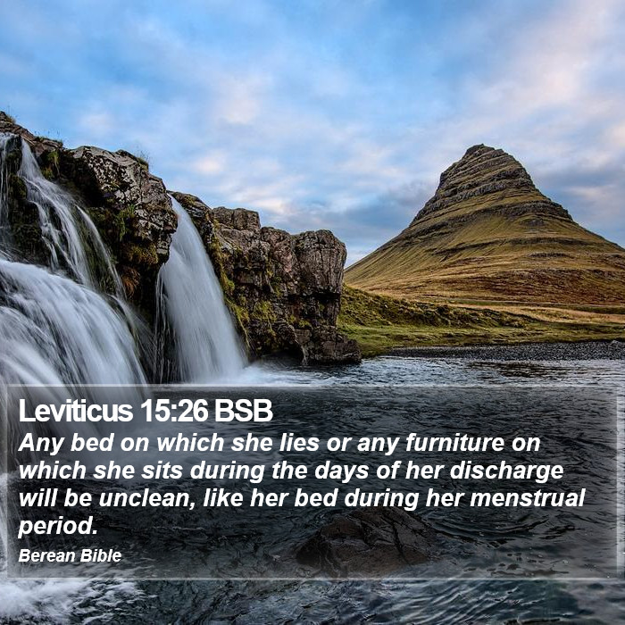 Leviticus 15:26 BSB Bible Study