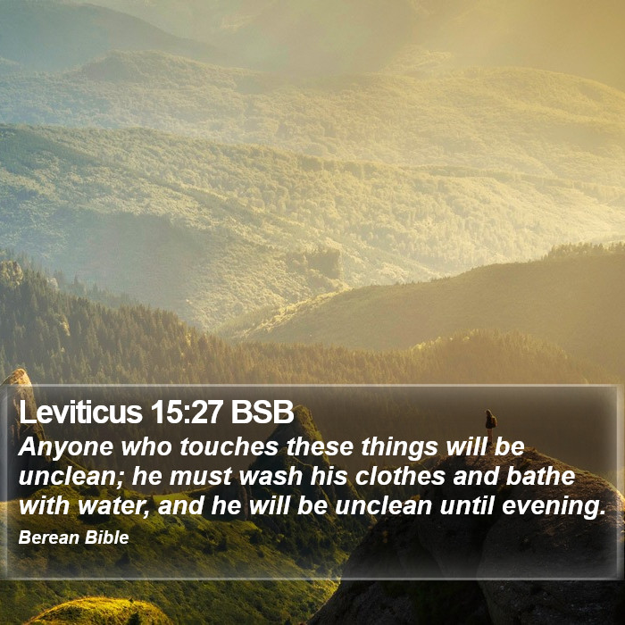 Leviticus 15:27 BSB Bible Study