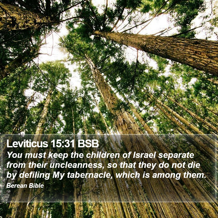 Leviticus 15:31 BSB Bible Study