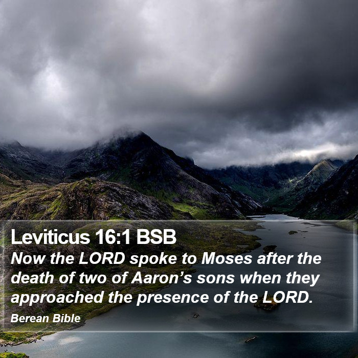 Leviticus 16:1 BSB Bible Study