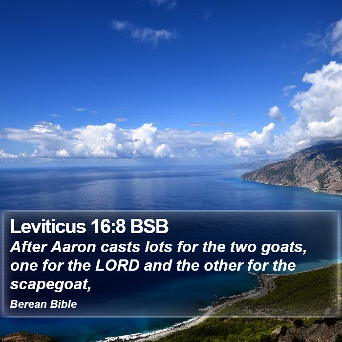 Leviticus 16:8 BSB Bible Study