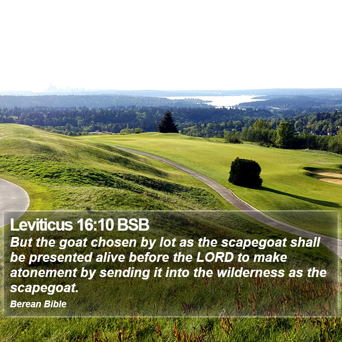 Leviticus 16:10 BSB Bible Study