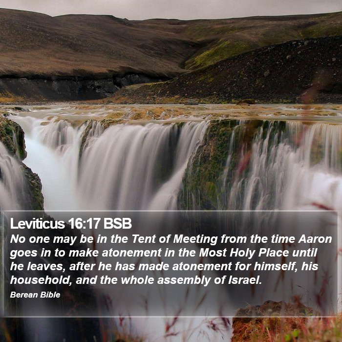 Leviticus 16:17 BSB Bible Study