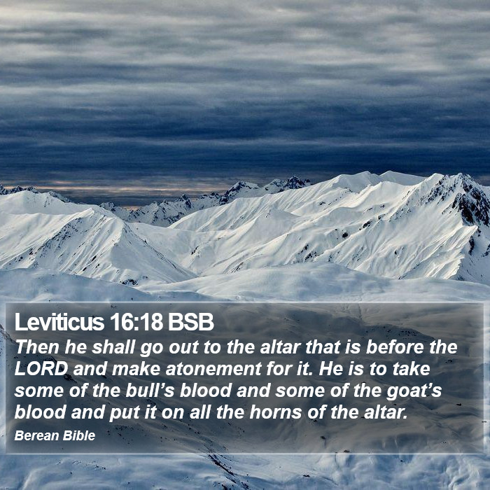 Leviticus 16:18 BSB Bible Study