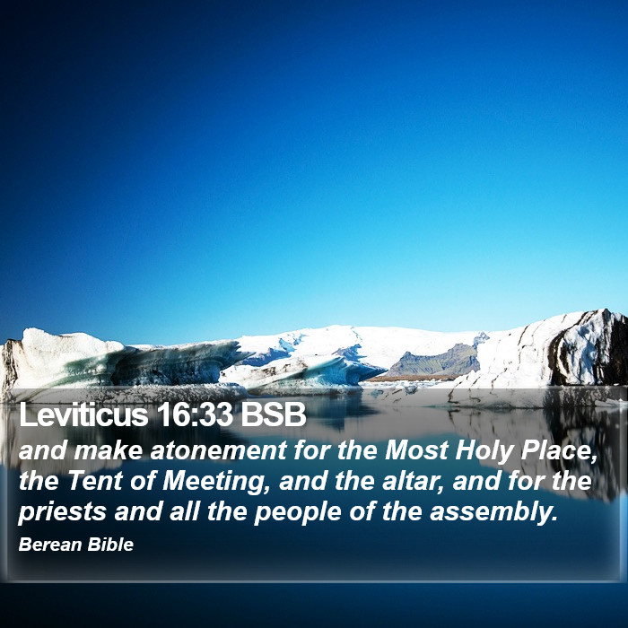 Leviticus 16:33 BSB Bible Study