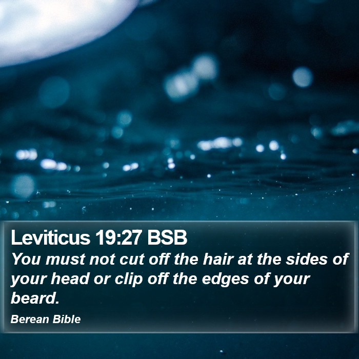 Leviticus 19:27 BSB Bible Study