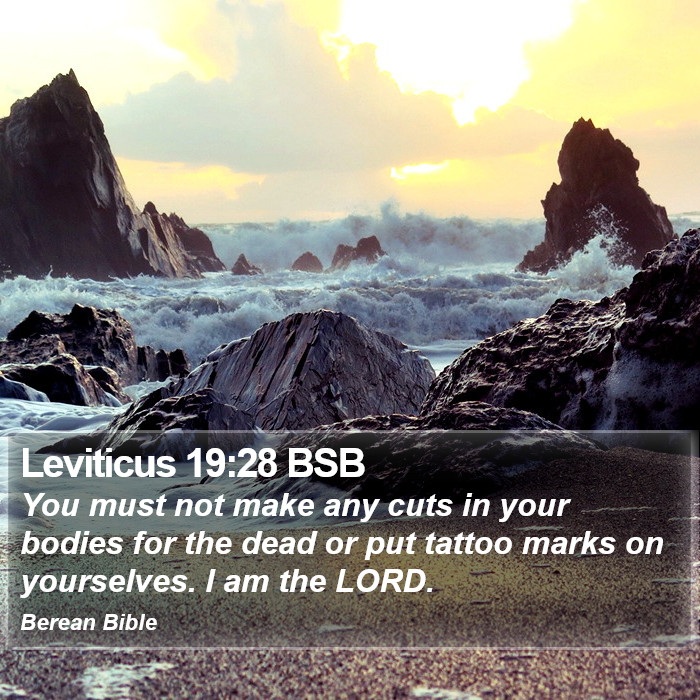 Leviticus 19:28 BSB Bible Study