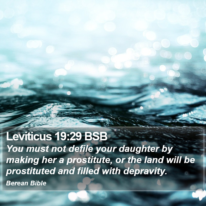 Leviticus 19:29 BSB Bible Study