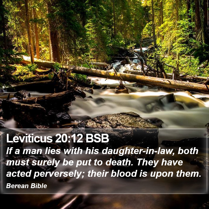 Leviticus 20:12 BSB Bible Study