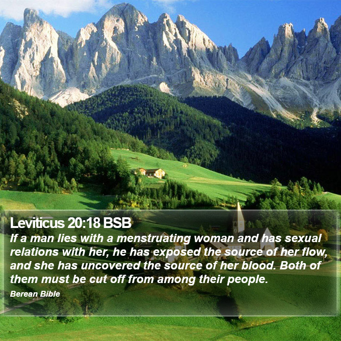 Leviticus 20:18 BSB Bible Study