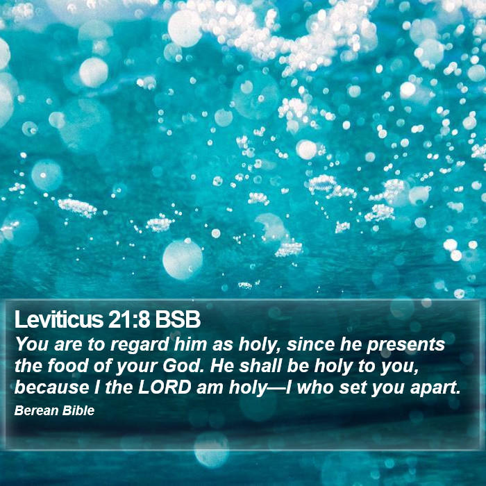 Leviticus 21:8 BSB Bible Study