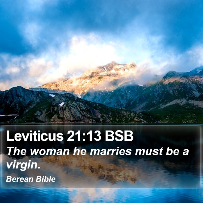 Leviticus 21:13 BSB Bible Study