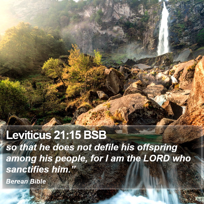 Leviticus 21:15 BSB Bible Study