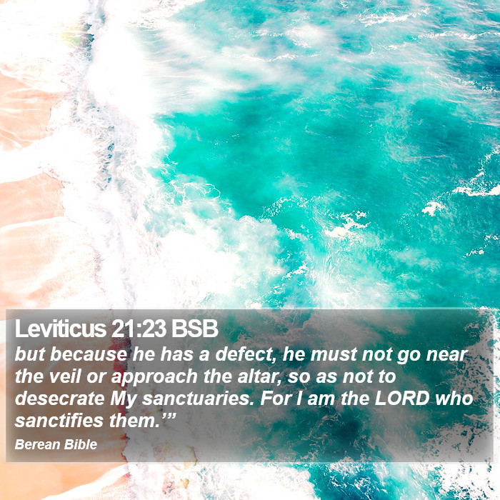 Leviticus 21:23 BSB Bible Study