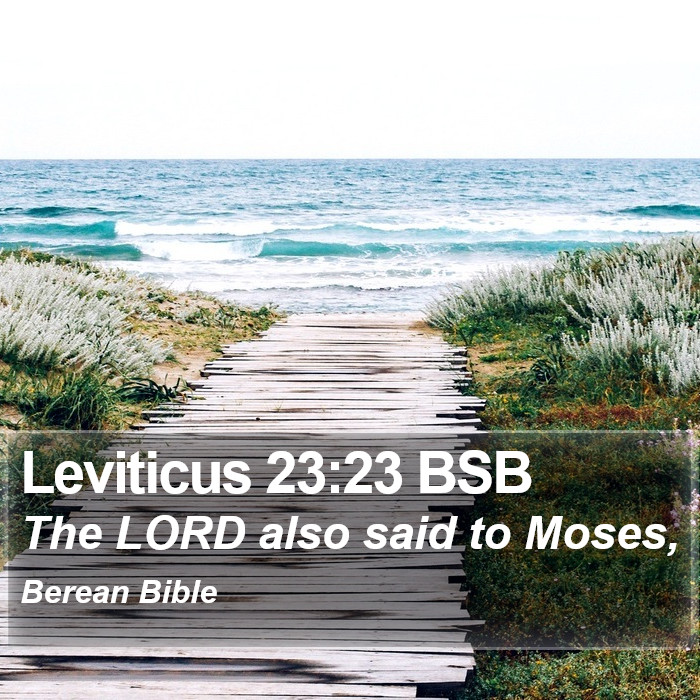 Leviticus 23:23 BSB Bible Study