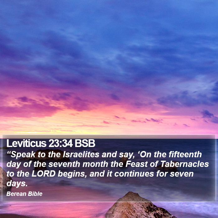 Leviticus 23:34 BSB Bible Study