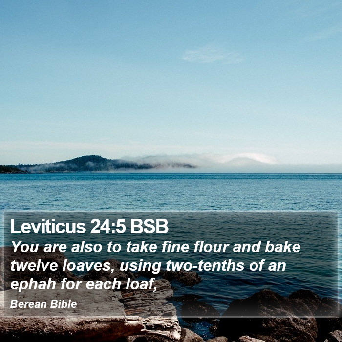 Leviticus 24:5 BSB Bible Study