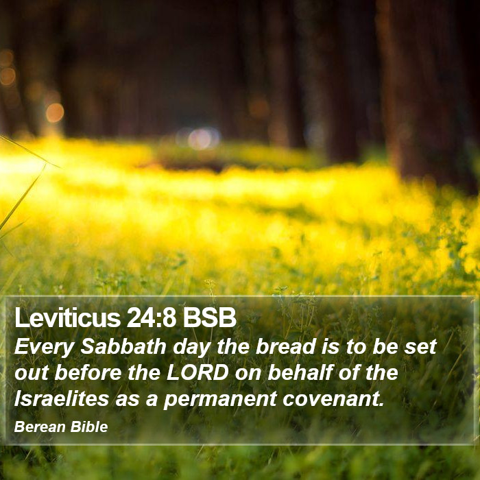 Leviticus 24:8 BSB Bible Study