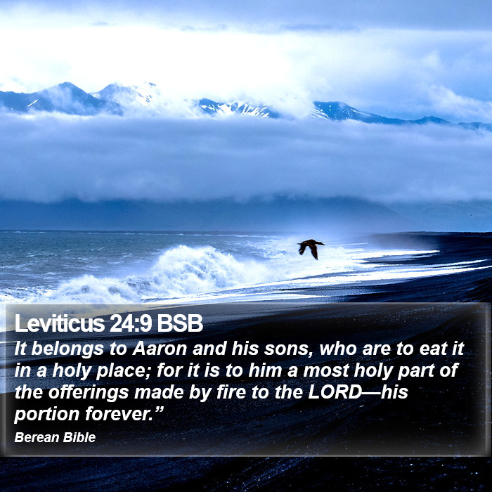 Leviticus 24:9 BSB Bible Study