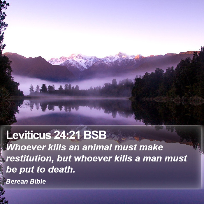 Leviticus 24:21 BSB Bible Study