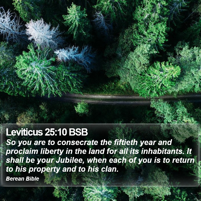 Leviticus 25:10 BSB Bible Study