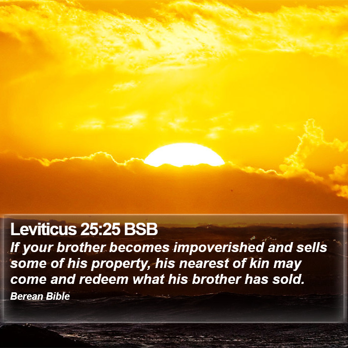 Leviticus 25:25 BSB Bible Study