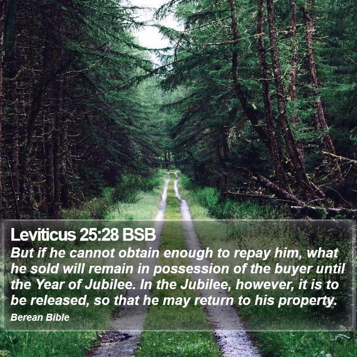 Leviticus 25:28 BSB Bible Study