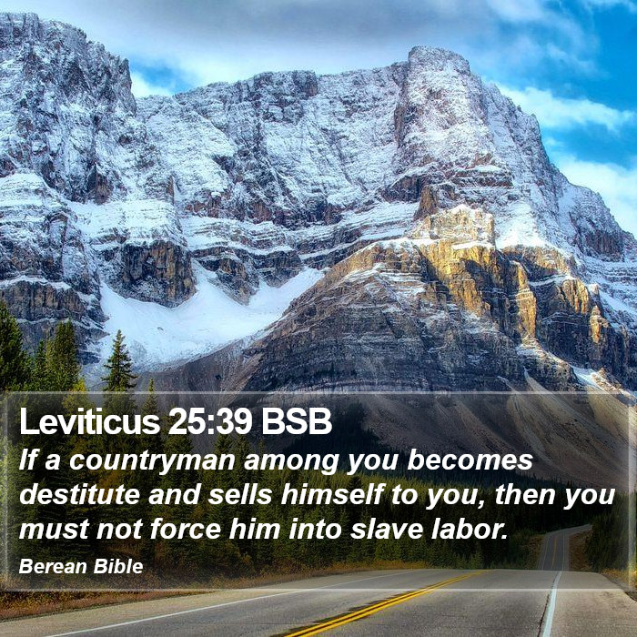 Leviticus 25:39 BSB Bible Study