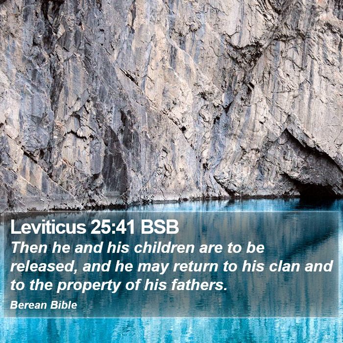 Leviticus 25:41 BSB Bible Study