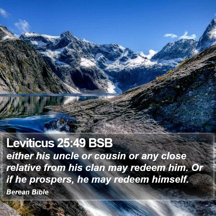 Leviticus 25:49 BSB Bible Study