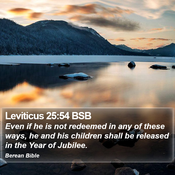 Leviticus 25:54 BSB Bible Study