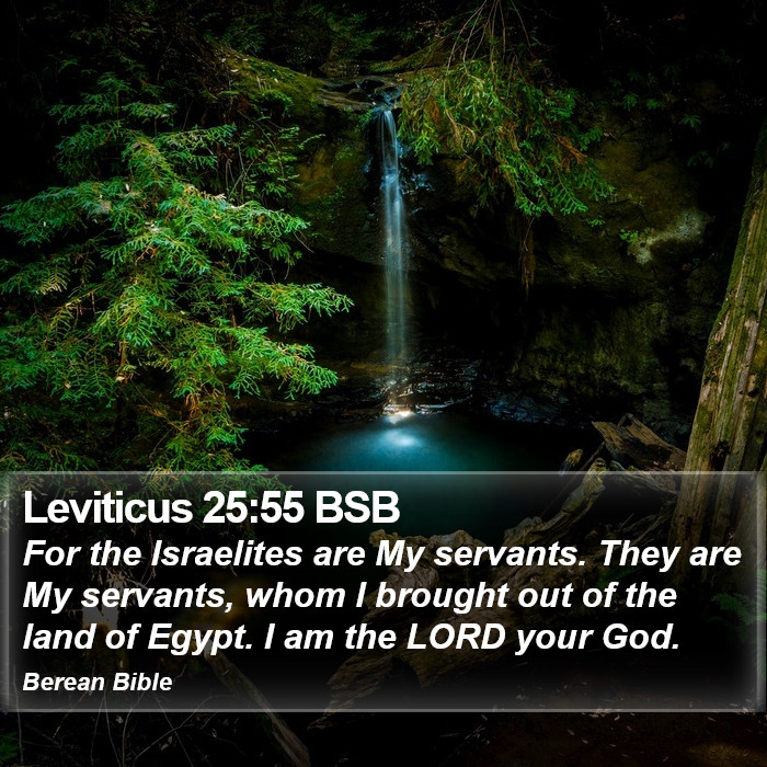 Leviticus 25:55 BSB Bible Study