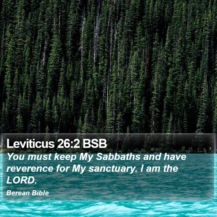 Leviticus 26:2 BSB Bible Study