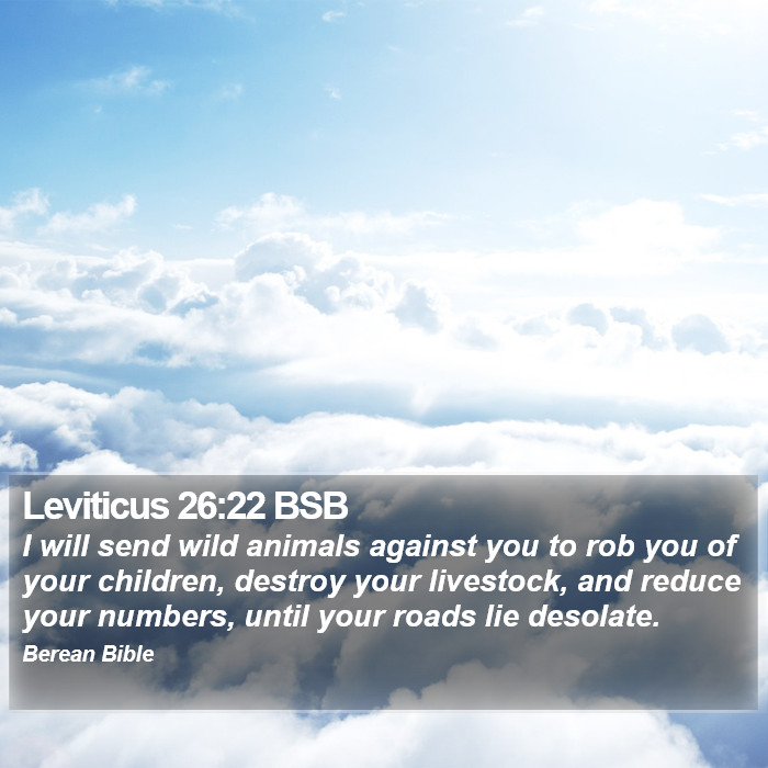 Leviticus 26:22 BSB Bible Study