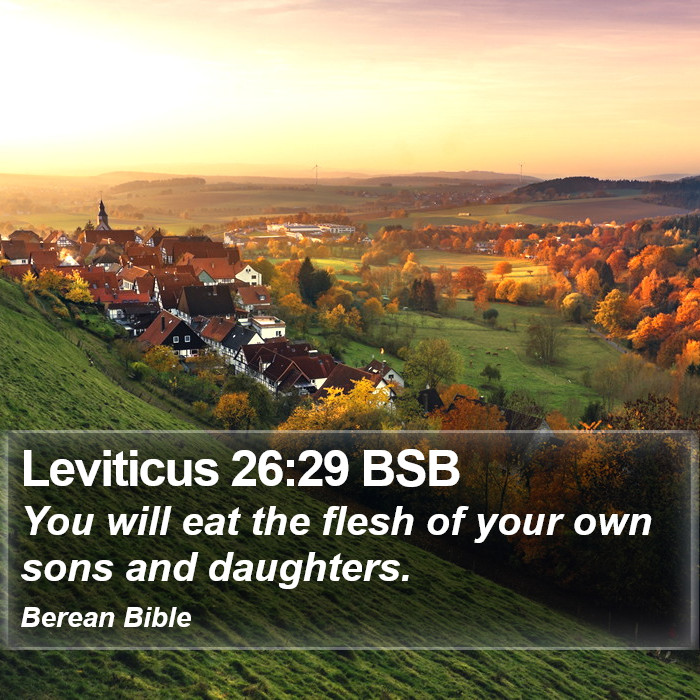 Leviticus 26:29 BSB Bible Study