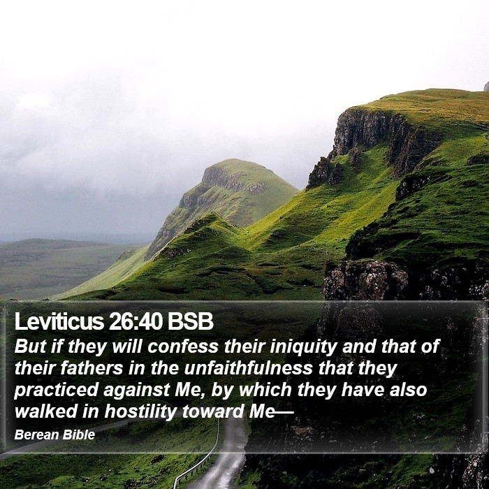 Leviticus 26:40 BSB Bible Study