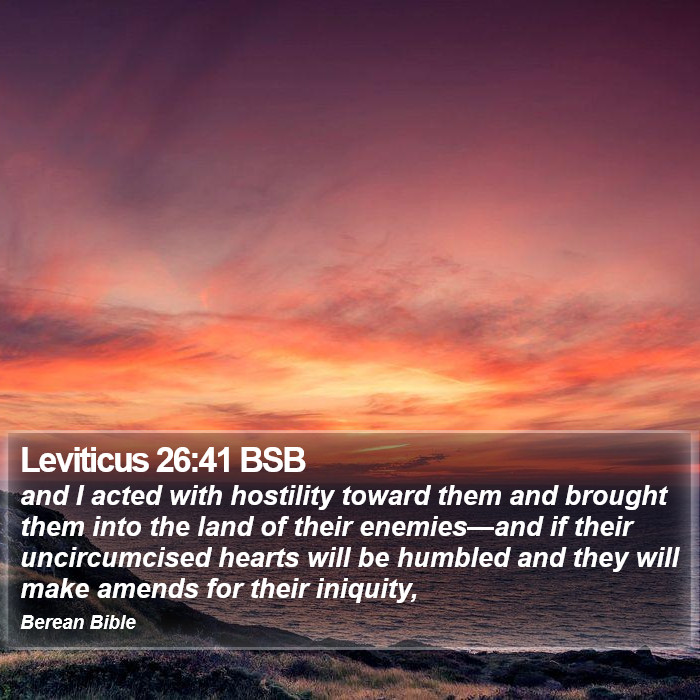 Leviticus 26:41 BSB Bible Study