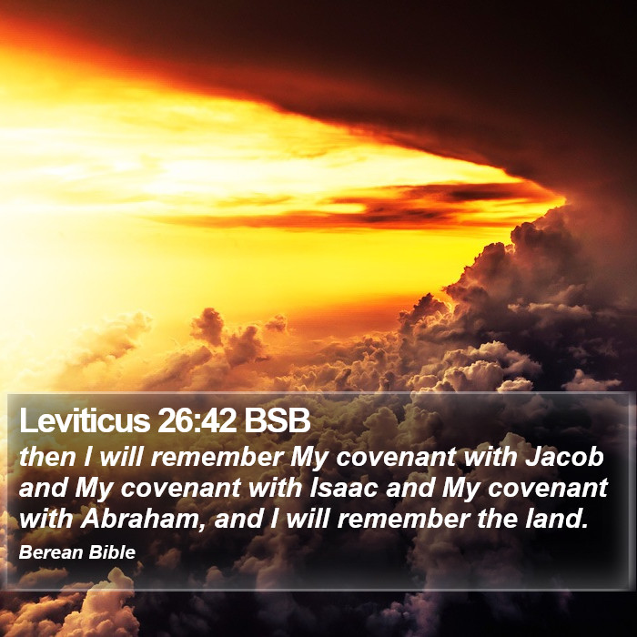 Leviticus 26:42 BSB Bible Study